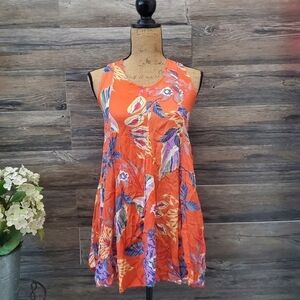 Ingear Resort Hawaiian Floral Swimsuit Coverup Dress